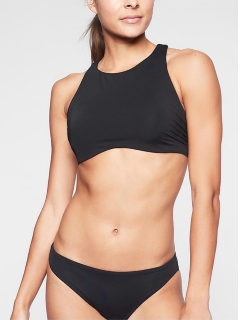 🕶️ NWT Athleta Maldives Bra Cup Bikini Top Black Size 32B/C